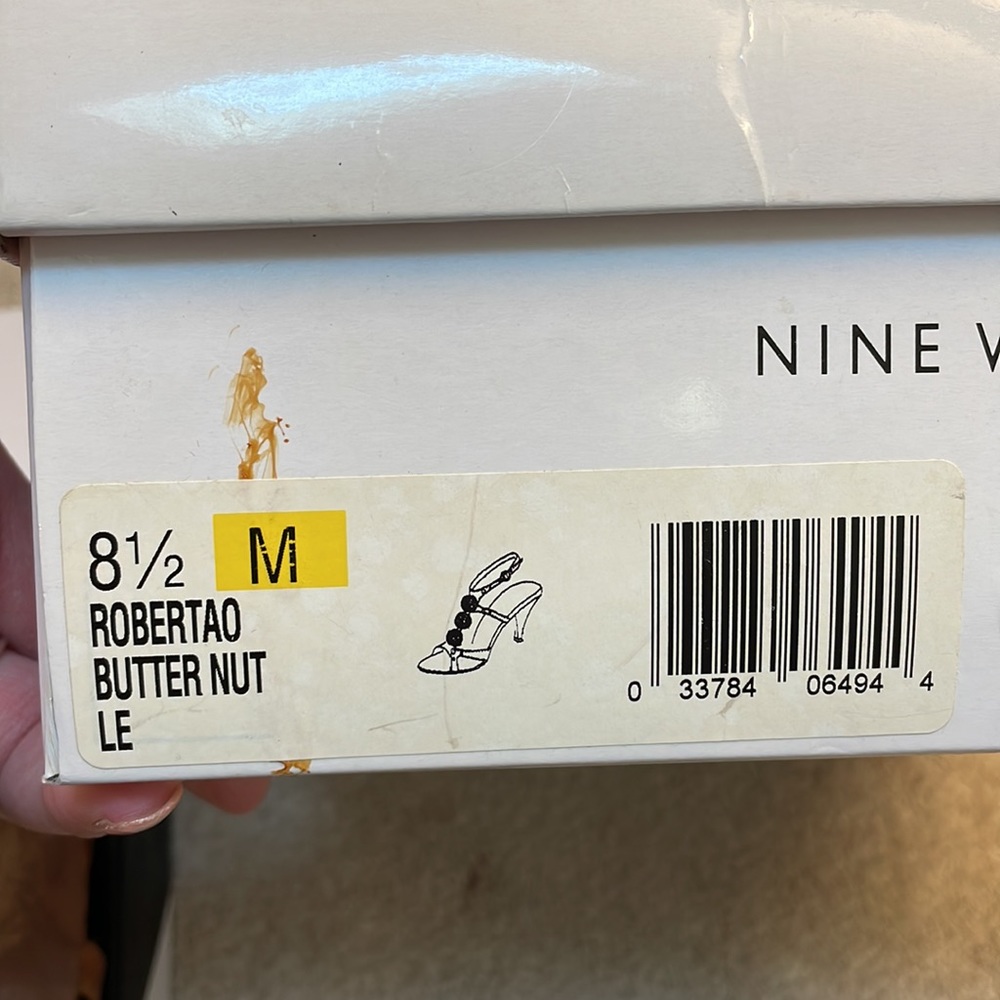 Leather Nine West heeled Sandal - Picture 3 of 4